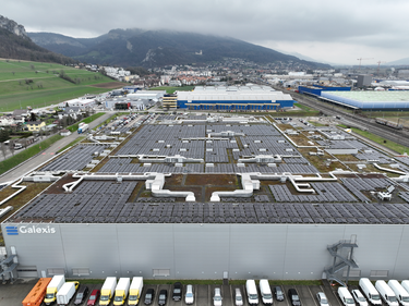 Installation photovoltaïque chez Galexis